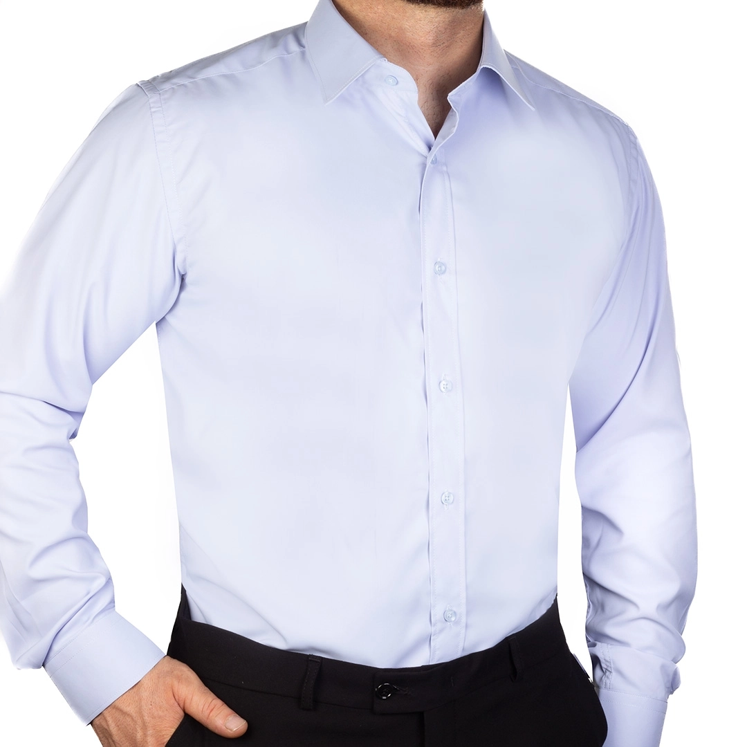 پیراهن دوشین ساده یقه کراواتی قاپک افسری